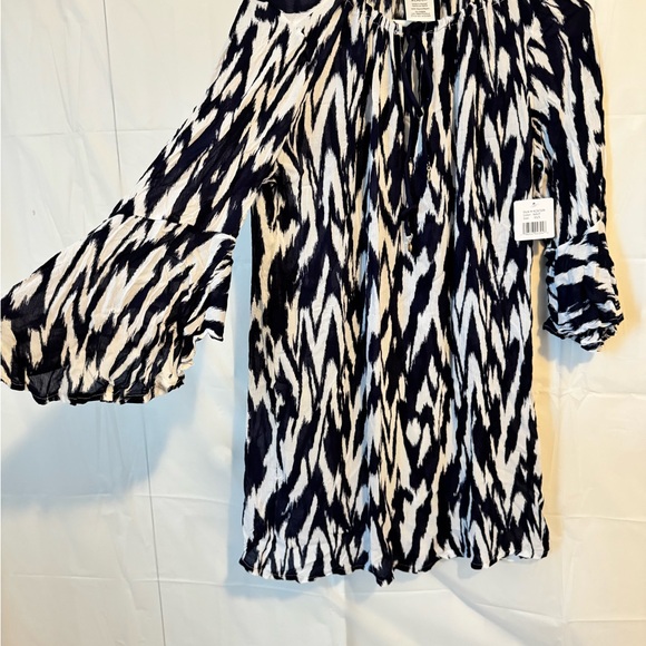 Anne Cole Limited Edition Women's Swim Cover-Up Navy & White Patterned XS/Small - Picture 6 of 11